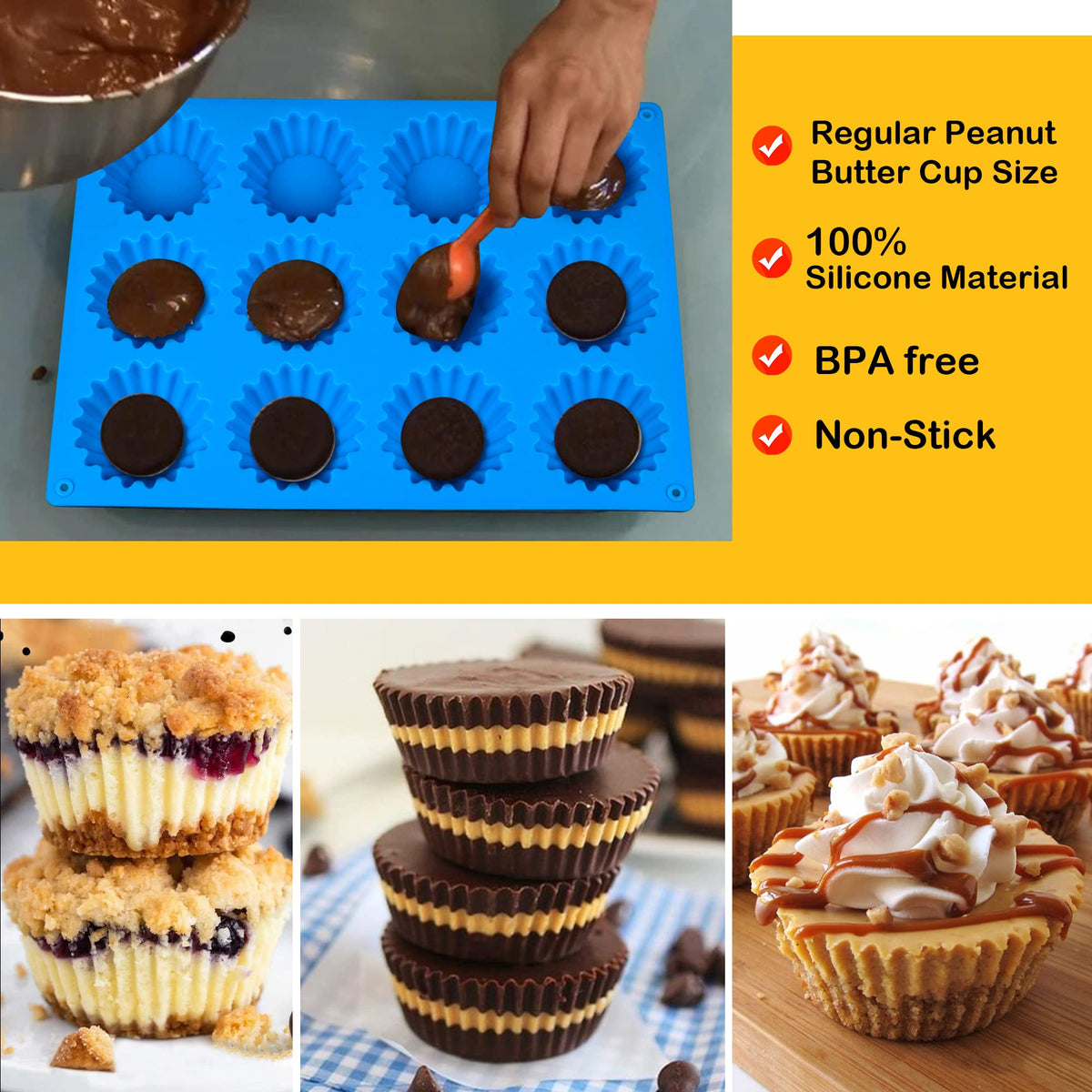 Sidosir oven-safe freezer-safe mold ready for baking or chilling desserts.