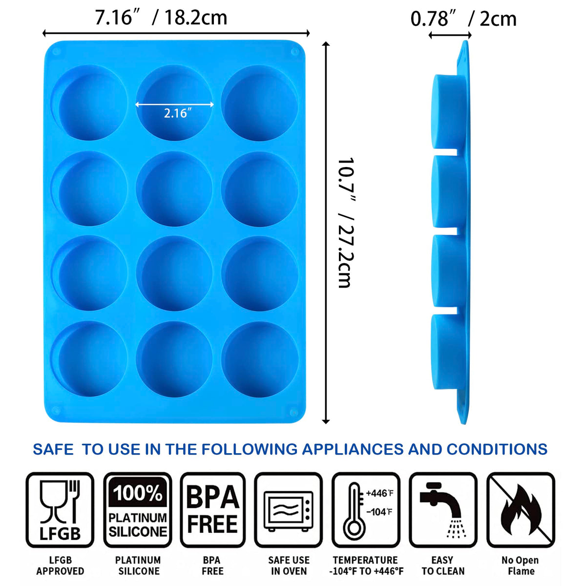 Sidosir round cylinder Oreo mold for even chocolate coating