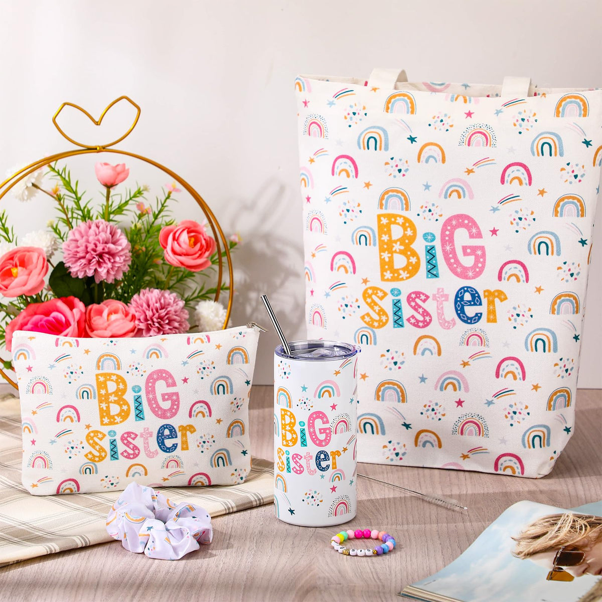 Sieral gift set designed to celebrate sister bonds with cohesive styling.
