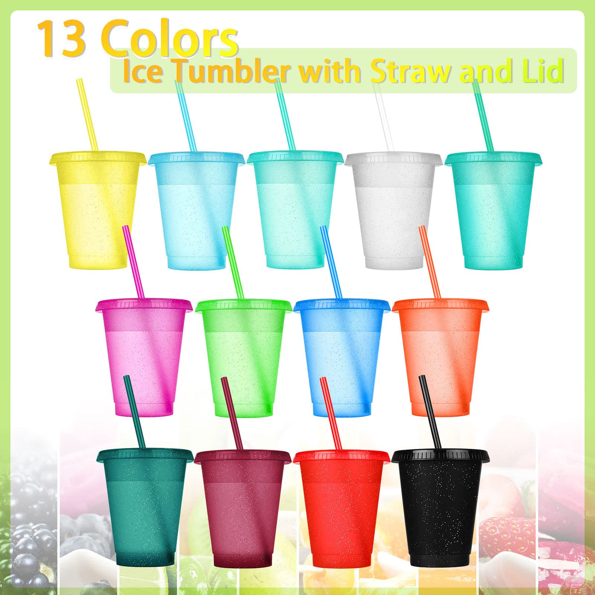 Sieral bright-color party cups ideal for outdoor gatherings and tropical themes.