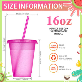 Sieral BPA-free plastic cups are dishwasher-safe for quick cleanup.
