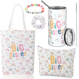 Sieral rainbow big sister tumbler with straw for everyday hydration and easy cleaning.