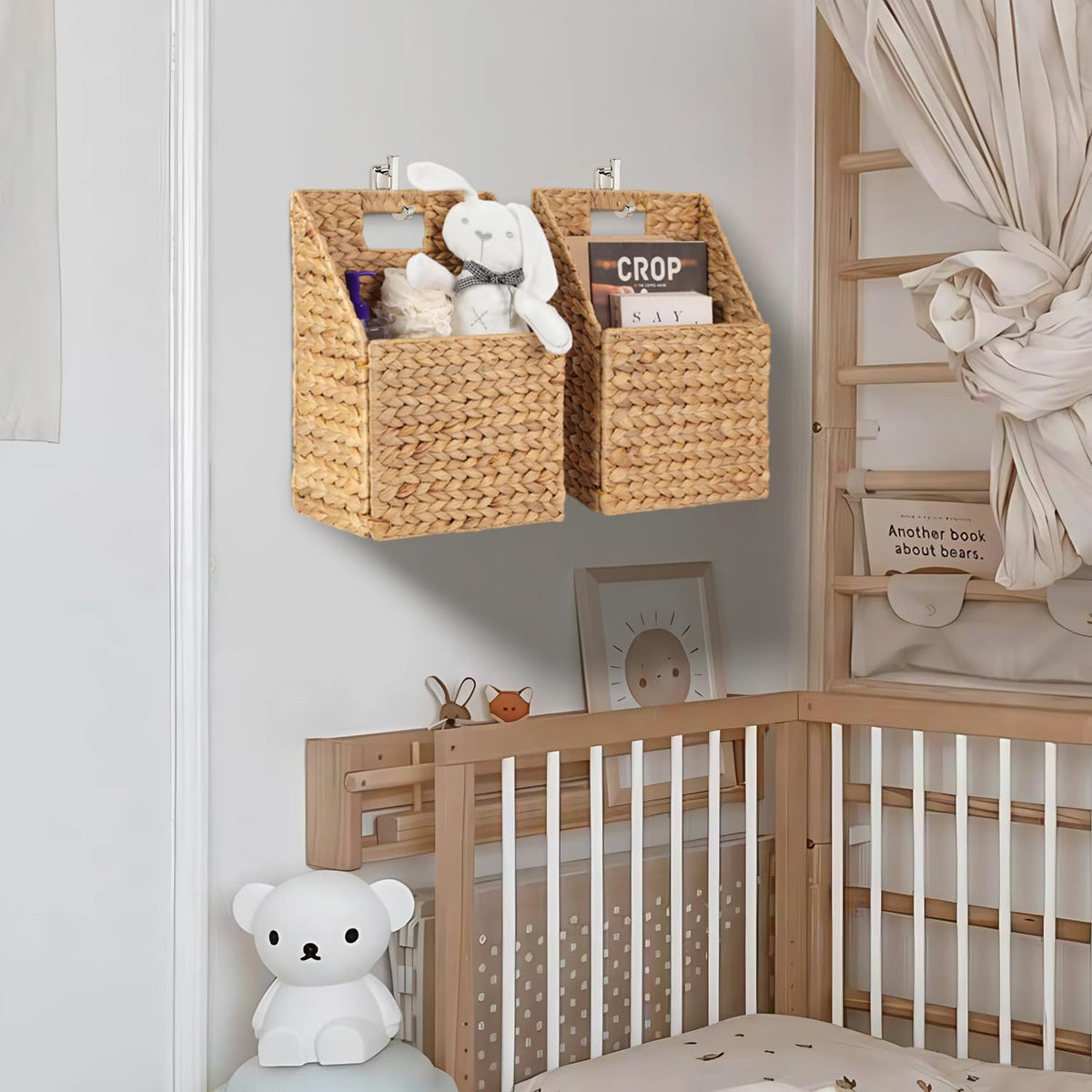 Shell-shaped wicker baskets by Sieusalevn offer unique style and practical storage.