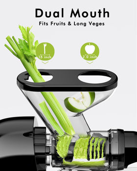 SiFENE Dual Feed Chute enables faster juicing with minimal prep