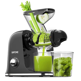 SiFENE Quiet Cold Press Juicer Assembly shows sturdy build for smooth, uninterrupted juicing