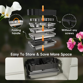 SIFER chafing dishes stacking design saves space