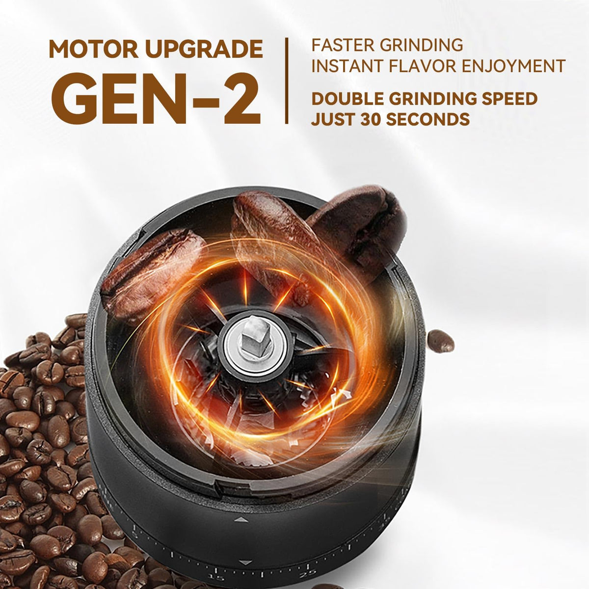 SIGBOT 38 settings dial for precise grind levels across brew methods