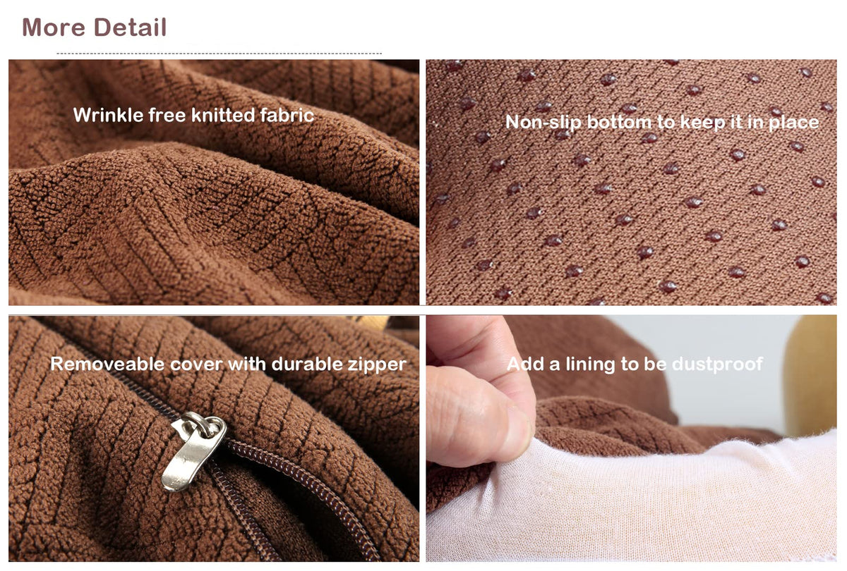 Sigmat recliner cushion fabric close-up showing texture and washable cover.