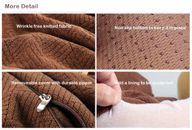 Sigmat recliner cushion fabric close-up showing texture and washable cover.