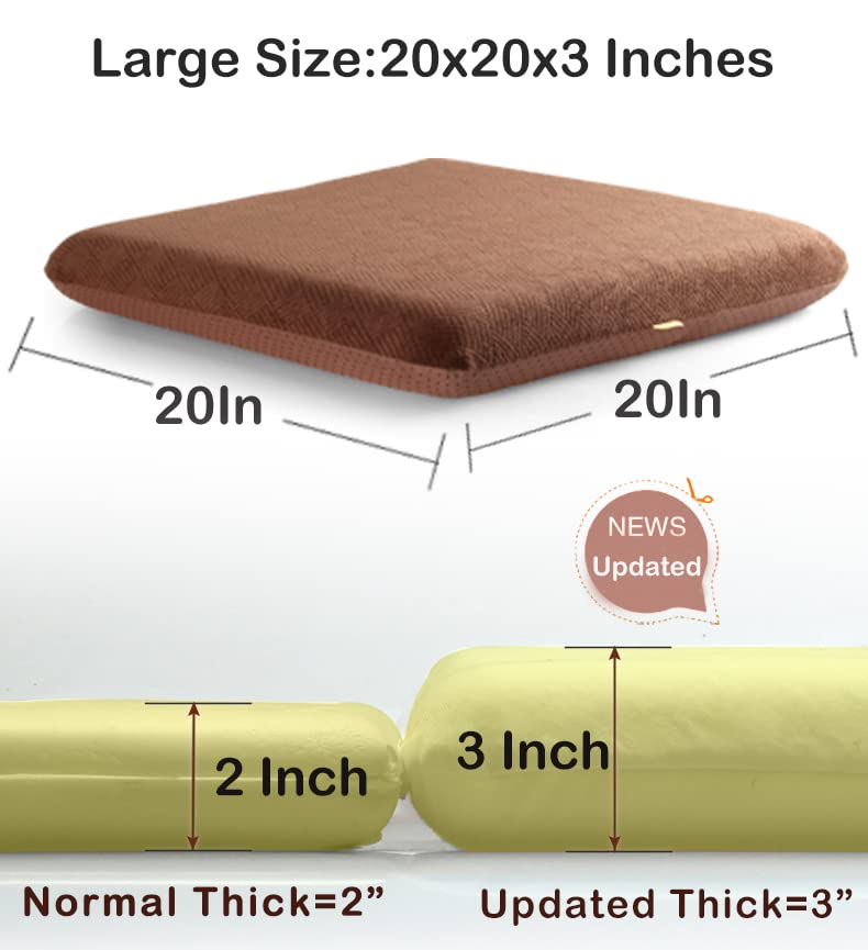 Sigmat memory foam cushion in use on recliner or chair scenario.