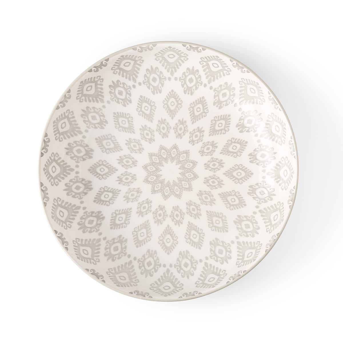 Signature Housewares pad-print bowls texture close-up showing the tactile pattern for modern dining.