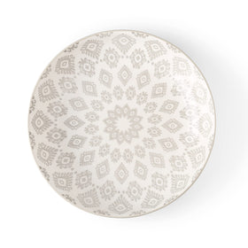 Signature Housewares pad-print bowls texture close-up showing the tactile pattern for modern dining.