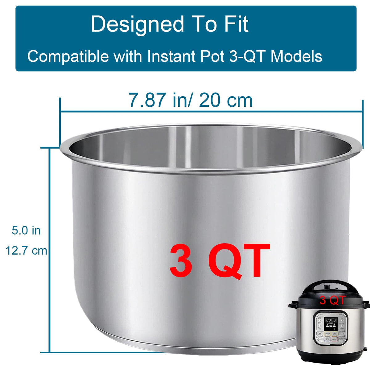 Siireemuu 304 stainless steel pot with thick base for even heating.