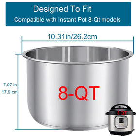 Siireemuu 304 stainless steel inner pot with heavy base for even cooking