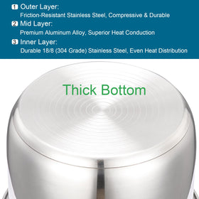 Siireemuu heavy 3-ply base inner pot for reliable heat distribution