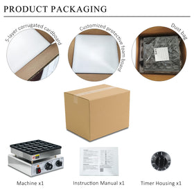 SIJIDING Mini Pancake Maker ideal for commercial use in cafes and trucks.