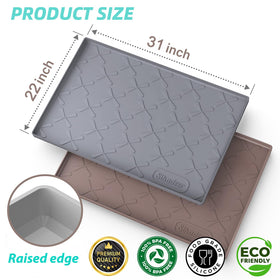 SIKADEER anti-slip cabinet mat keeps bottles from sliding