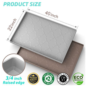SIKADEER anti-slip kitchen mat keeps items in place