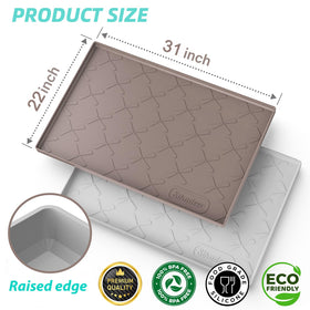 SIKADEER anti-slip kitchen mat keeps bottles and tools in place