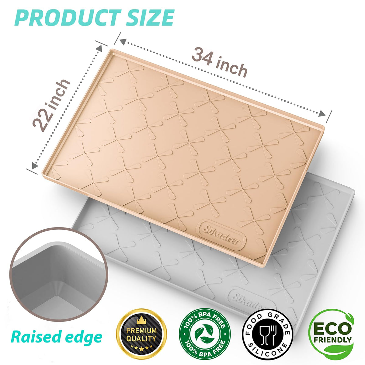 SIKADEER anti-slip texture keeps bottles secure on shelves