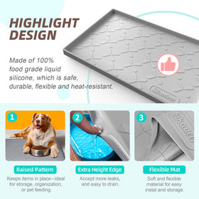 SIKADEER drainable edge allows quick drainage for easy cleanup.