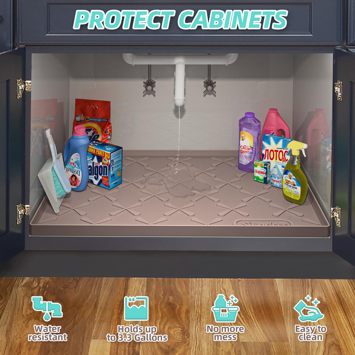 SIKADEER 15-size options fit most cabinets for customized protection.