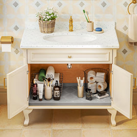 SIKADEER silicone kitchen mat guards drawers with anti-slip surface for organization.