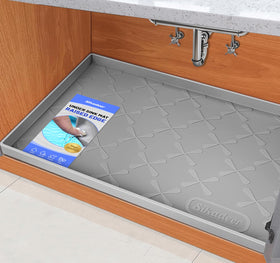 SIKADEER under-sink mat waterproof protects cabinets from leaks and stains.