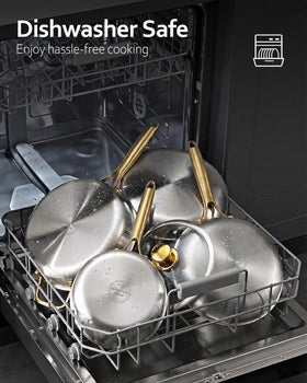 Sikiilu dishwasher-safe titanium pan for easy cleanup.