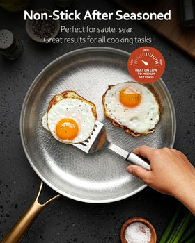 Sikiilu induction-compatible pan for any stove type.