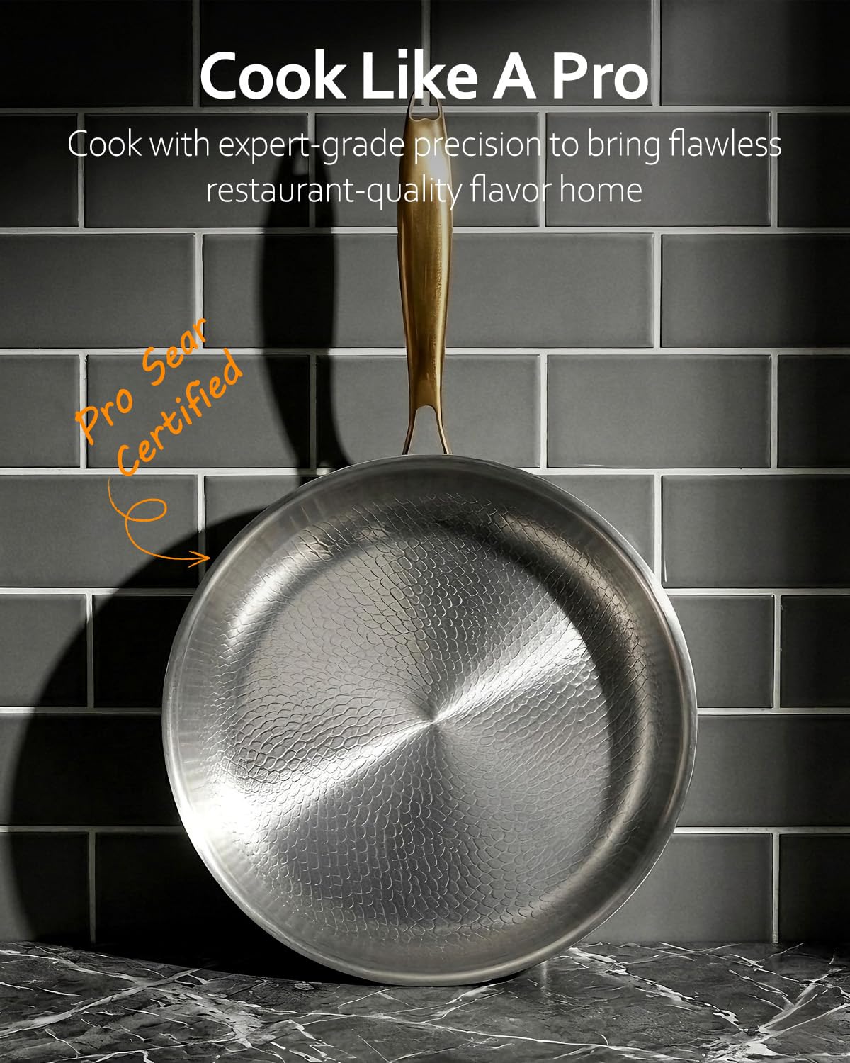 Sikiilu oven-safe up to 1000°F for finishing dishes.