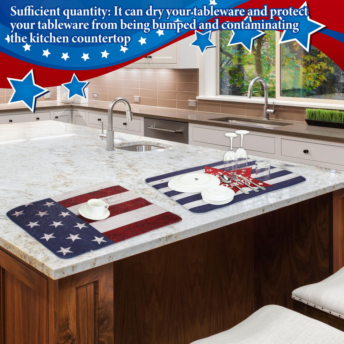 Cushioned surface protects cookware and countertops.
