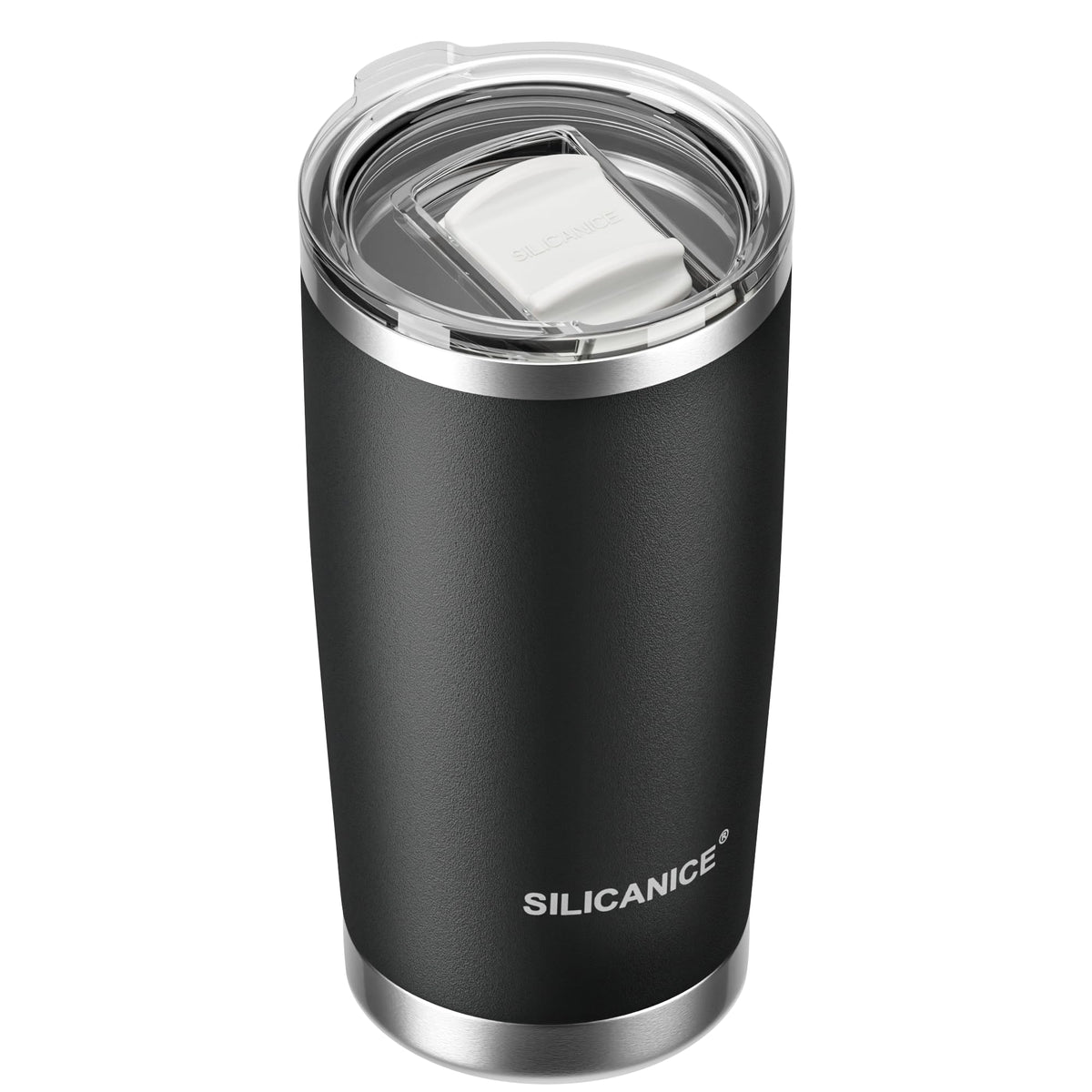 Silicanice 20oz tumbler with hygienic stainless interior for clean sips