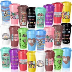 Silifine admin pro day tumblers 12-pack with lids for group gifting and staff appreciation