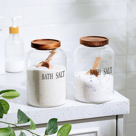 SiliFine 74 oz canister shown in a practical kitchen setup for bulk storage