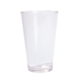 Silipint 16oz crystal-clear silicone pint glass, durable for daily use and outdoors.