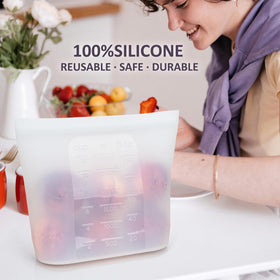 SiliSea 3000 ml bag with wide opening for bulk storage.