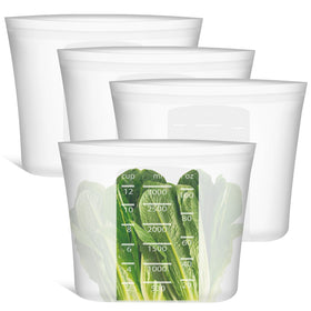 SiliSea extra-large bag with stand-up design for easy filling.