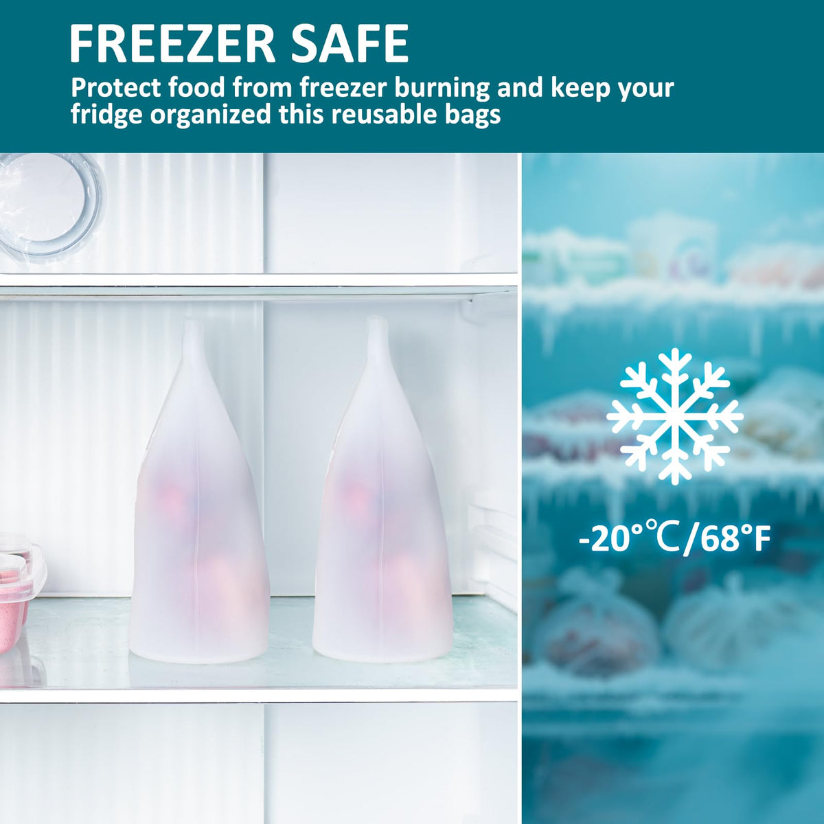 SiliSea four-pack great for large storage and marinating.