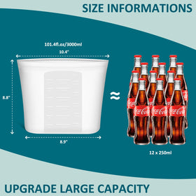 SiliSea translucent bag showing volume markings for quick measuring.