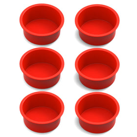 SILIVO 4 inch cake pan with nonstick surface for easy mini cake release.