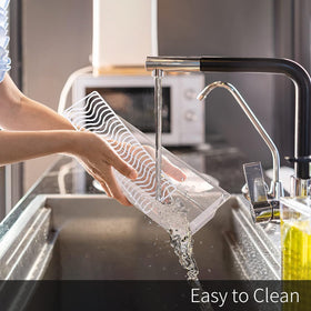 SILIVO easy to clean with warm soap water and gentle cycles.