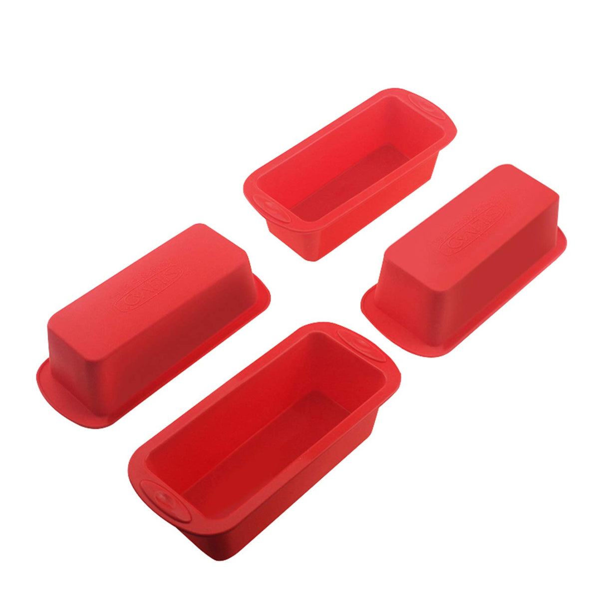 SILIVO mini loaf pans with easy nonstick release for quick baking.