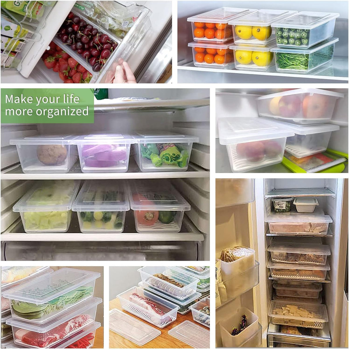SILIVO organized fridge layout supports easy meal prep.