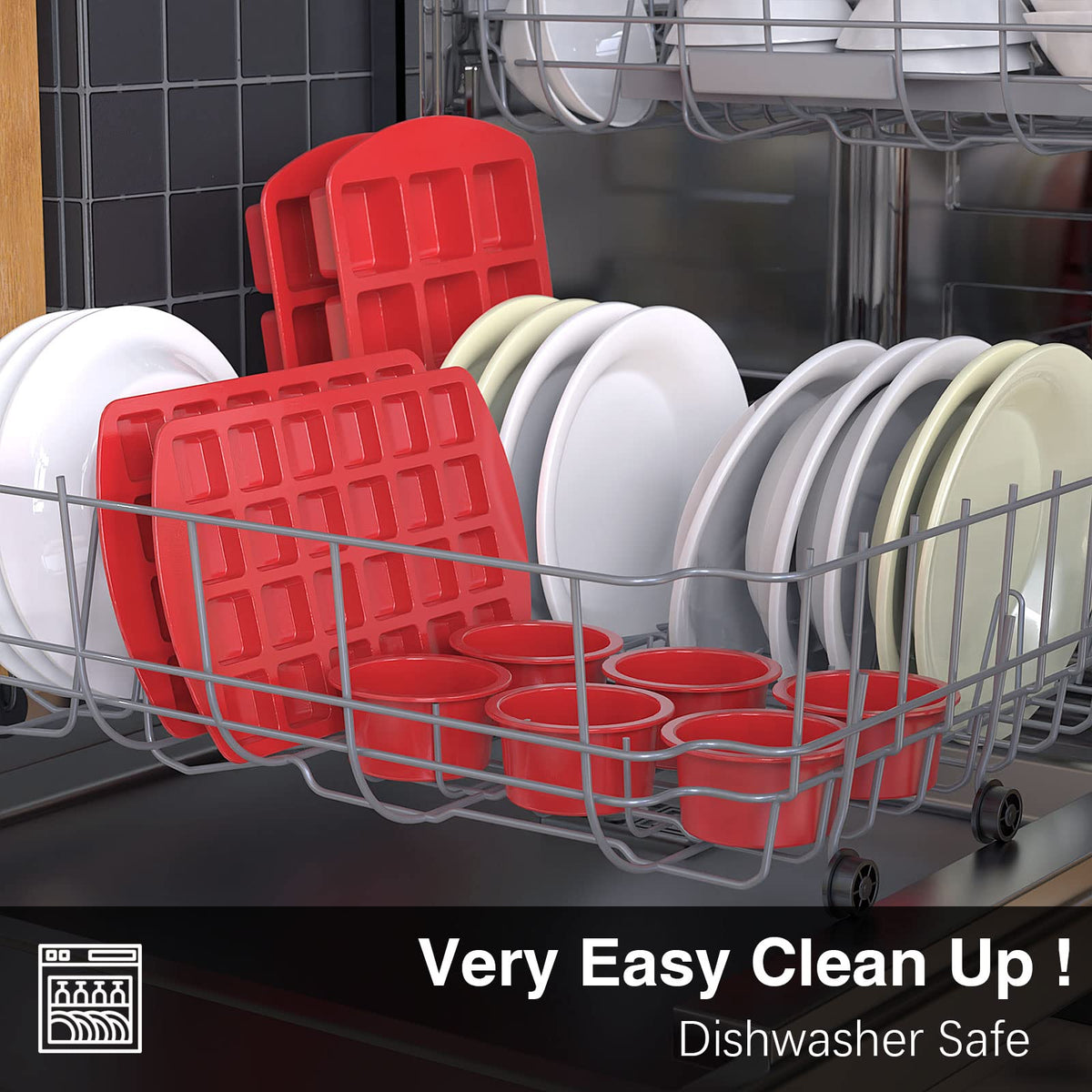 SILIVO oven-safe silicone molds handle high heat for versatile baking.