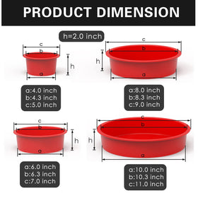 SILIVO silicone cake pan 5-inch for layered cakes and clean edges.