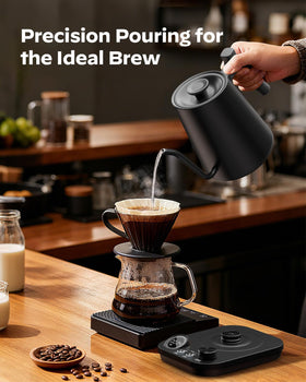 Silonn gooseneck kettle lid and stainless interior for durability