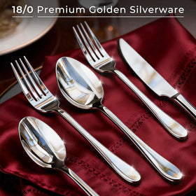 SilouC dinner fork with robust heft for confident cutting