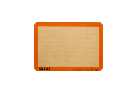 Silpat cookie mat 12x17 on a pan for even oil-free cookies
