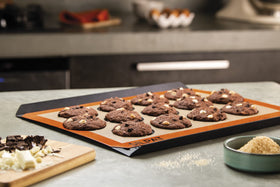 Silpat fits standard baking sheets for convenient home baking